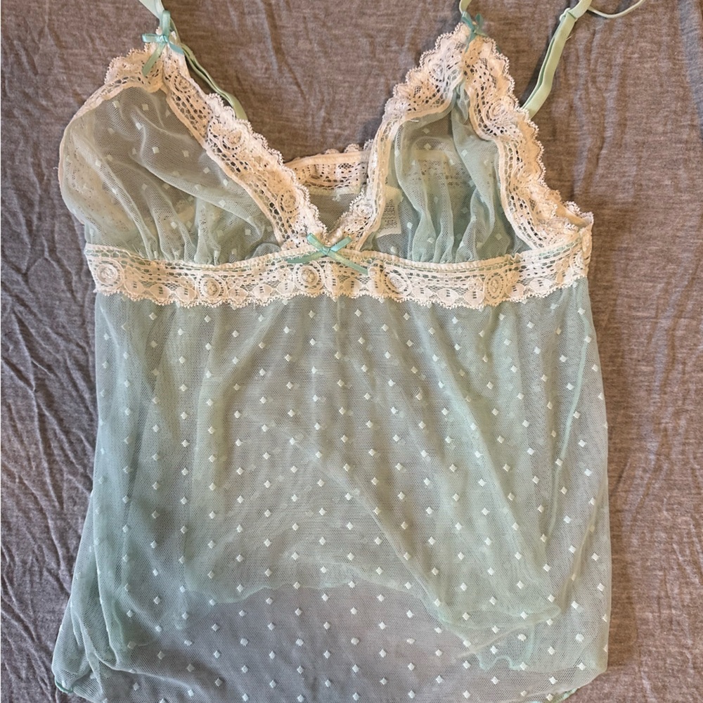Vintage mint green lingerie